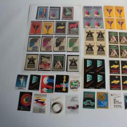 Lot 30 Vignettes Suisse salon automobile 1920-1960