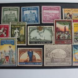 Lot 13 Vignettes Lyon exposition internationale