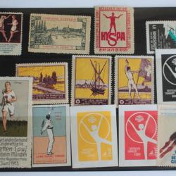Lot 13 Vignettes Sports et gymnastique