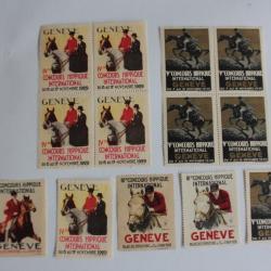 Lot Vignettes Concours Hippique international Suisse