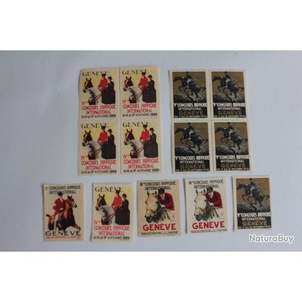 Lot Vignettes Concours Hippique international Suisse