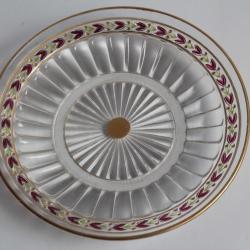 SAINT LOUIS Petite assiette cristal Laurier