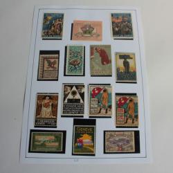 14 Vignettes suisse Exposition Genève et association