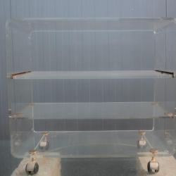 Desserte Davide Lange lucite collection les invisibles 1970-1980