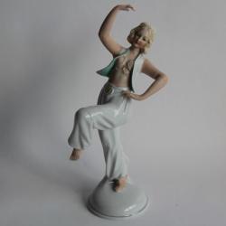 Danseuse porcelaine Schaubach Kunst Allemagne Art déco
