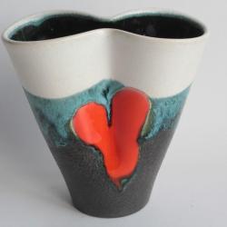 Vase céramique Elchinger vintage 1950
