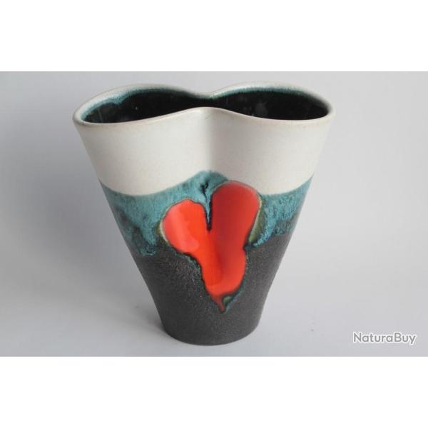 Vase cramique Elchinger vintage 1950