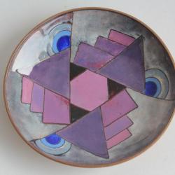 Coupelle émaux cloisonnés Odette POCHELON Genève Suisse