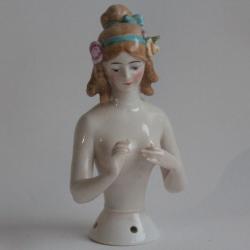GOEBEL Demi figurine porcelaine Femme Jenny Lind Half Doll Pincushion