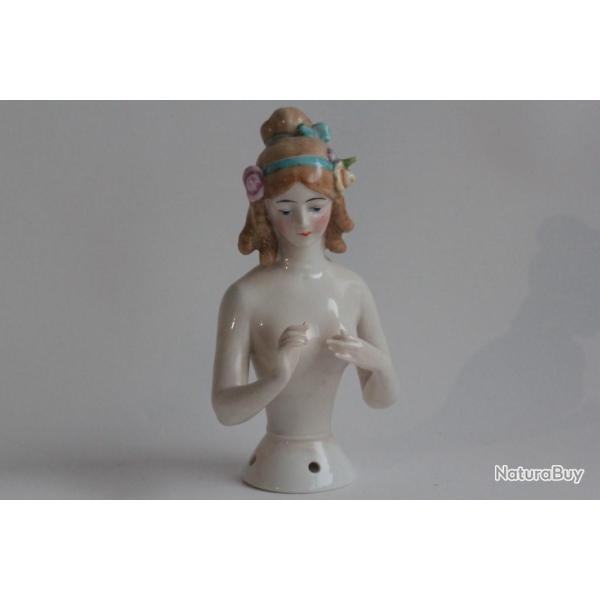 GOEBEL Demi figurine porcelaine Femme Jenny Lind Half Doll Pincushion