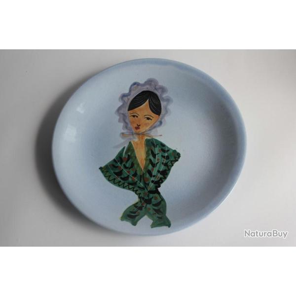 Assiette c�ramique Le Brescon Martigues Vallauris