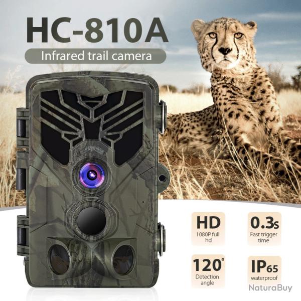 HC-810A -*Cam�ra de chasse solaire ext�rieure, Vision Nocturne 24MP 1080p