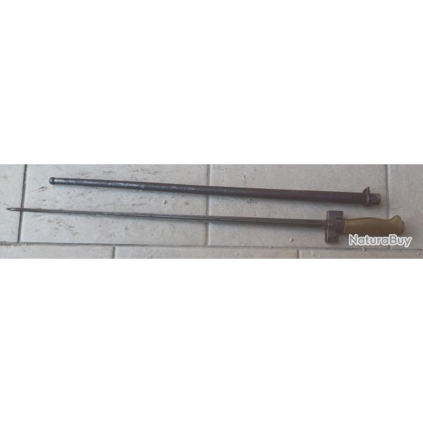 Ba�onnette Rosalie mod�le 1886/15 pour fusil Lebel ou Berthier et son fourreau - WW1