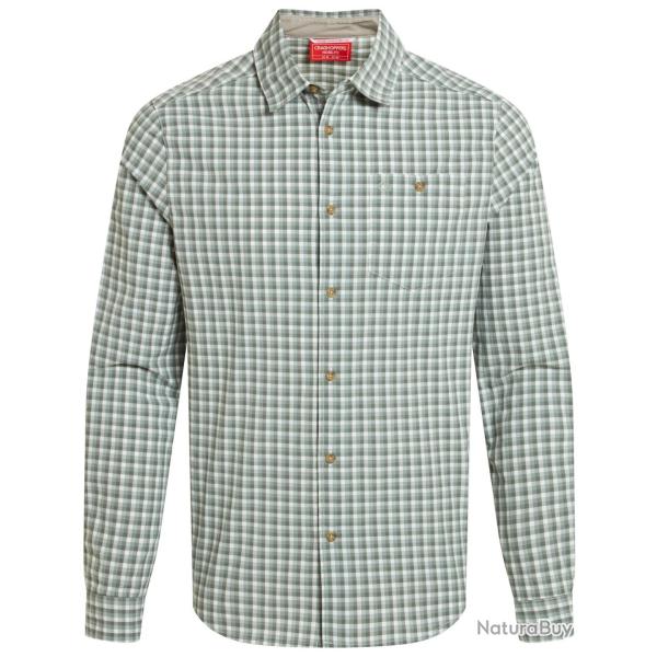 Chemise NosiLife Nuoro Couleur Lichen Green Ecru Check