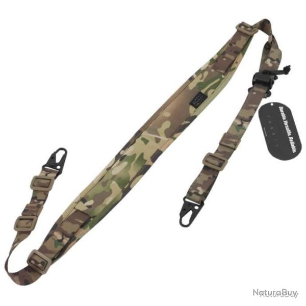 SANGLE TACTIQUE DEUX POINTS - CAMO MC - LIVRAISON GRATUITE