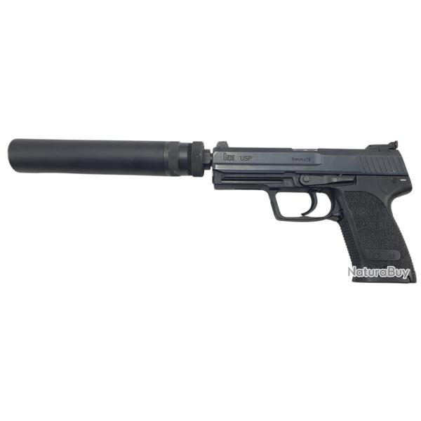 OFFRE HK - PISTOLET HK USP TACTICAL CAL.9x19 + MODERATEUR B&T IMPULS - DOTATION COMMANDOS FRANCAIS