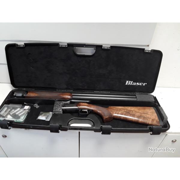Fusil superpose Blaser F16 game cal.12/76 bois can.71cm + mallette