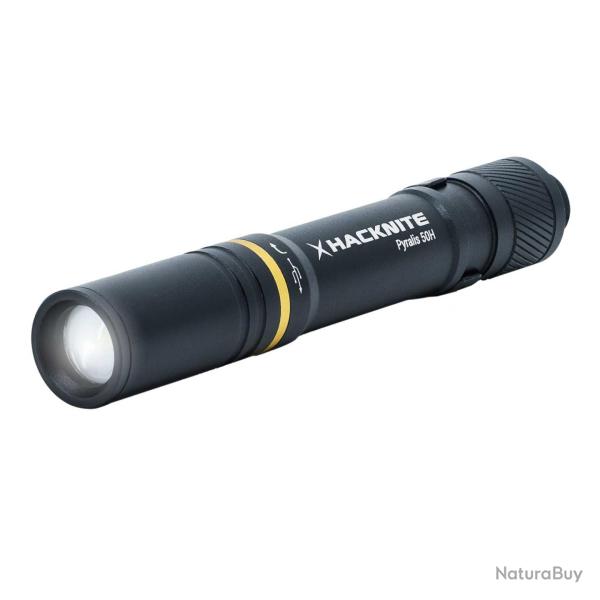 LAMPE DE POCHE LED STYLO HYBRIDE RECHARGEABLE ET PILES PYRALIS 50H - HACKNITE