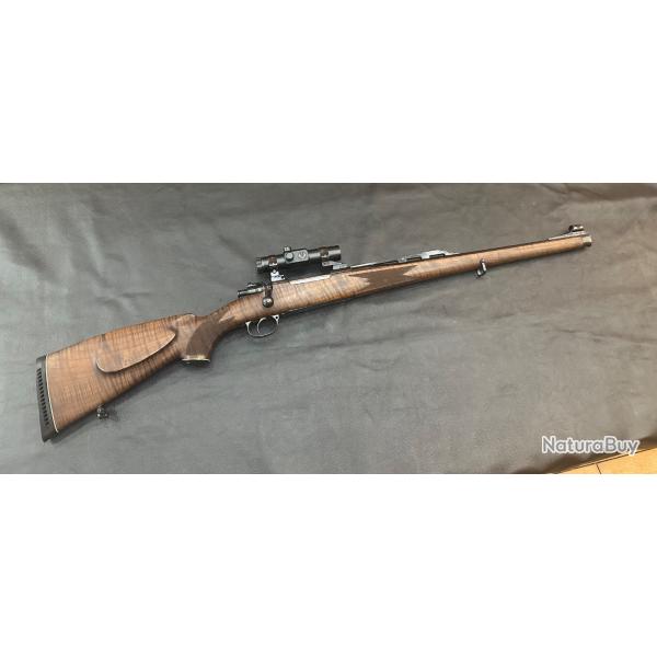 Carabine battue type Mauser 98 - 7x64 - point rouge