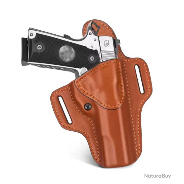 Holster 1911 Cuir V�ritable - Fait Main - Port externe - Gaucher - SKX INDUSTRIES