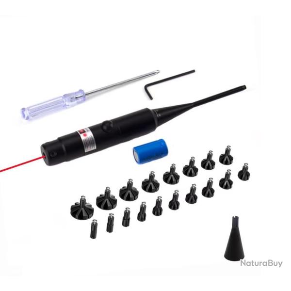 Collimateur de r�glage Rouge calibre 0.177 jusqu'� calibre 12 avec chargeur