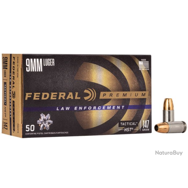 Balles Federal Bonded HS HP - 9 mm Luger / 147 gr
