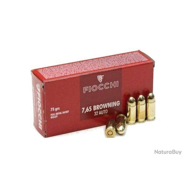 Balles Fiocchi Full Metal Jacketed - 7.65 BRW / 73 Gr