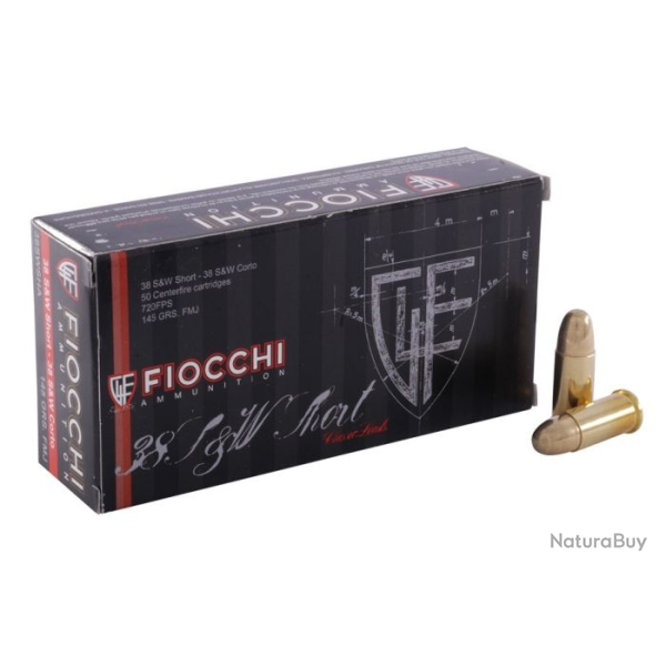 Balles Fiocchi Short LRNTL - 38 SW Short