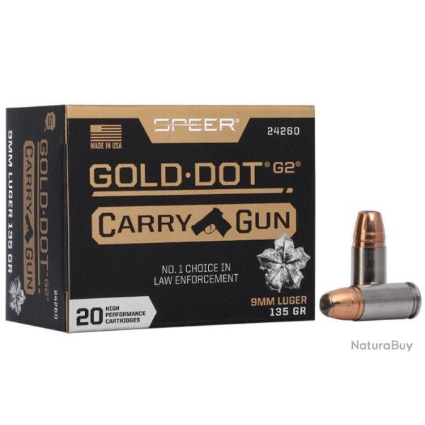 Balles Speer Gold Dot Carry Gun - 9 mm Luger
