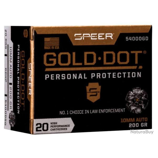 Balles Speer Gold Dot Hollow Point - 10 mm Auto / 200 Gr