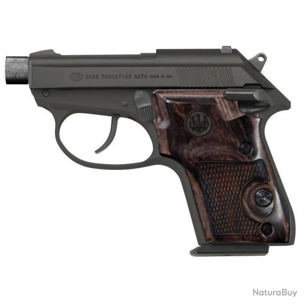 Pistolet Beretta Tomcat - 32 Auto / Noir / Marron