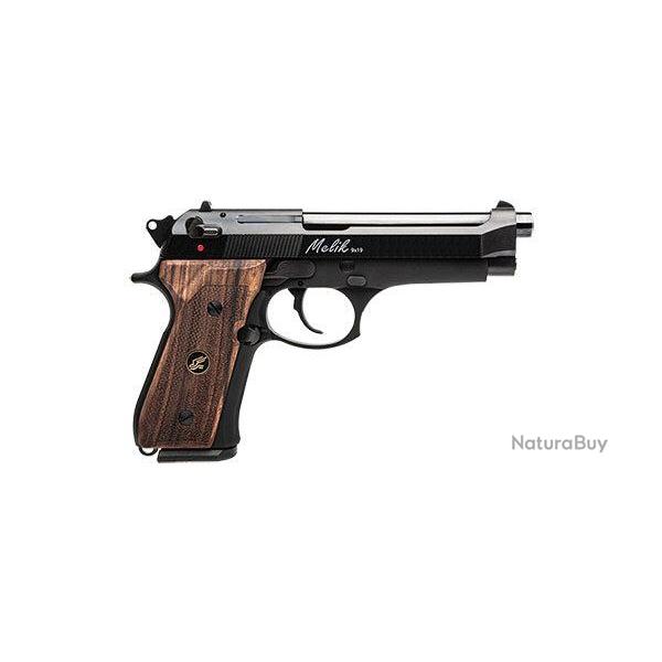 Pistolet Derya Melik C401 Graphite - 9 mm / Noir plaquette de bois