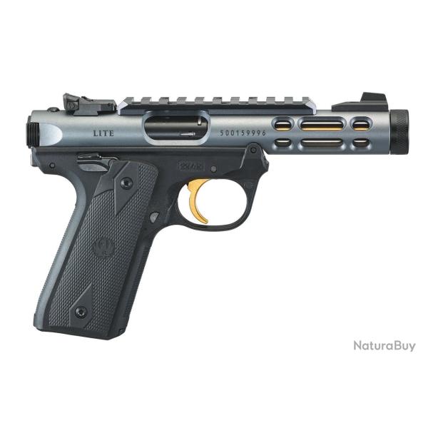 Pistolet Ruger Mark IV Hunter 22/45 Lite - 22 LR / Gris anodis� - canon or / Filet�