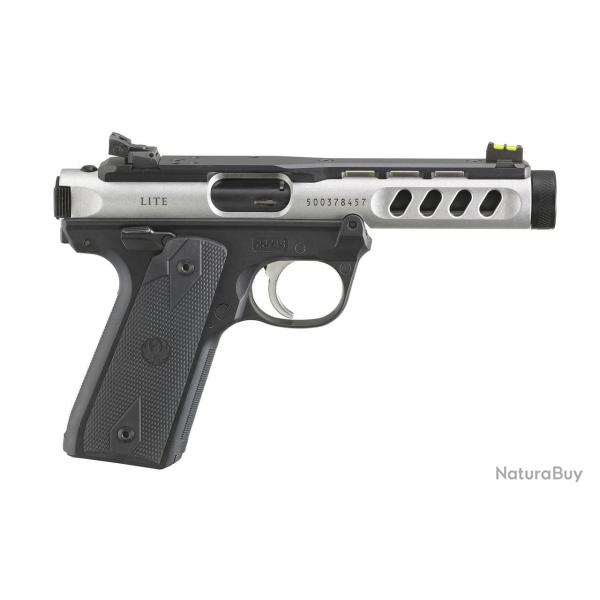 Pistolet Ruger Mark IV Hunter 22/45 Lite - 22 LR / Noir anodis� - canon or / Filet�
