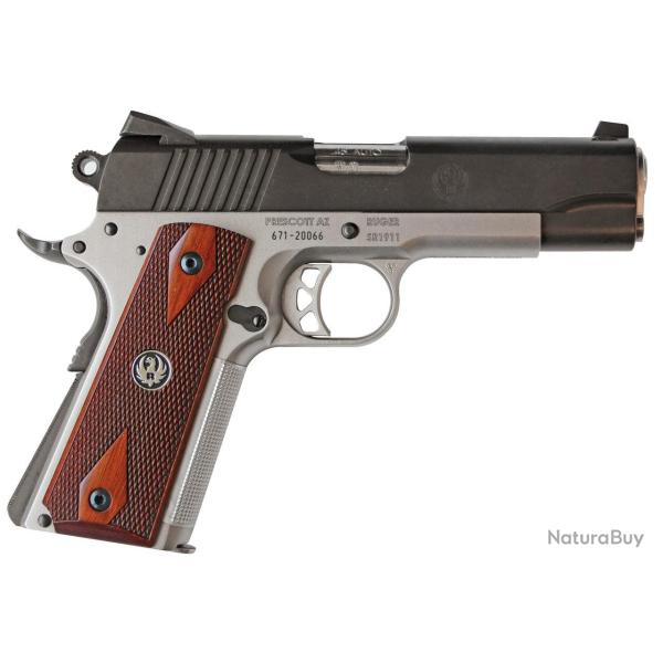 Pistolet Ruger SR1911 - 45 Auto / Inox / Noir