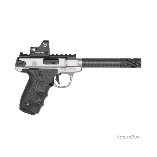 Pistolet Smith and Wesson S&W22 Victory Target Carbone + Point rouge - 22 LR