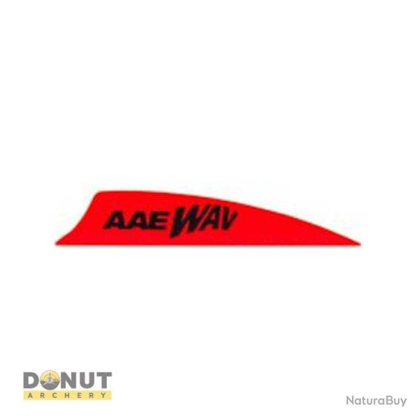 Plume de fl�che Plastique AAE Wav - 2 Pouces / Orange Fire