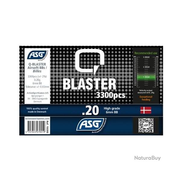 BILLES 0.20G Q BLASTER EN BOUTEILLE DE 3300 "ASG"