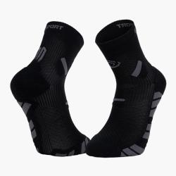 Chaussettes Trail Running Mi-Hautes BV Sport Trail Ultra Mid 45 - 46 Noir