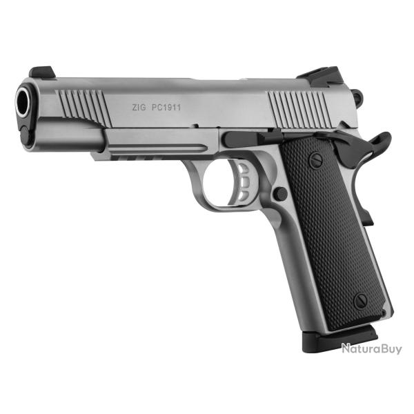 PISTOLET TISAS ZIG PC 1911 INOX (45ACP)