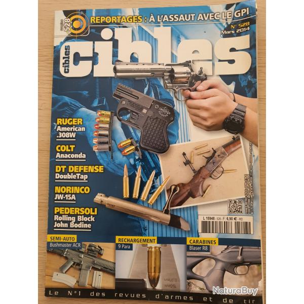 Revue Cible N� 528 Ruger Colt Norinco Pedersoli Bushmaster ACR. 9 para Blaser R8