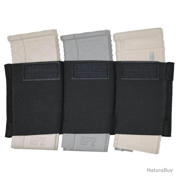 Pochette chargeur triple TACTIFANS 5.56 Micro Fight MK3 MK4 - Noir