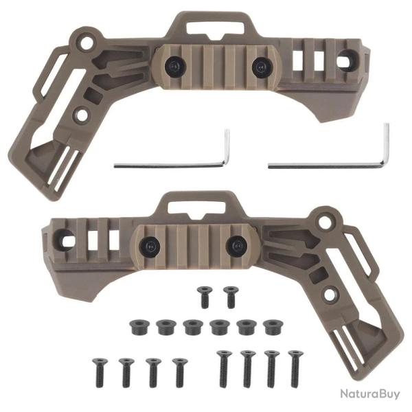 Rail casque Fast Wendy 3.0 M-LOK KOLINLOV 2pcs - Marron