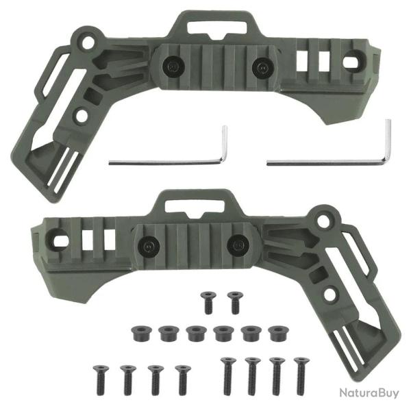 Rail casque Fast Wendy 3.0 M-LOK KOLINLOV 2pcs - Vert