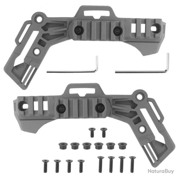 Rail casque Fast Wendy 3.0 M-LOK KOLINLOV 2pcs - Gris