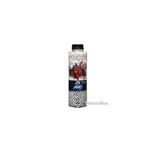 BILLES 0.25G DEVIL EN BOUTEILLE DE 3300 "ASG"