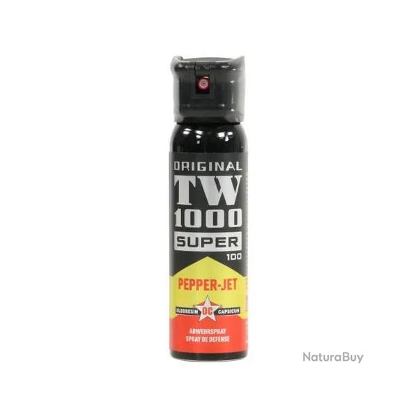 BOMBE LACRYMOGENE TW1000 PEPPER-JET 100ML AVEC CLAPET