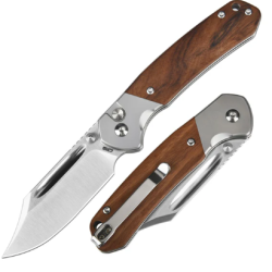 CJRB J1942-RW - Couteau pliant Pyrite Bowie avec lame AR-RPM9