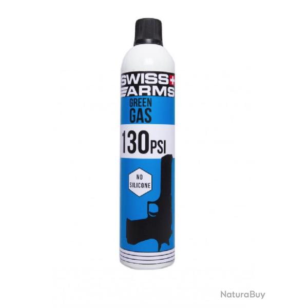 BOUTEILLE DE GAZ SWISS ARMS GREEN 130 PSI SEC 760 ML