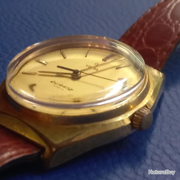 montre YEMA vintage  mouvement � quartz 32768 Hz